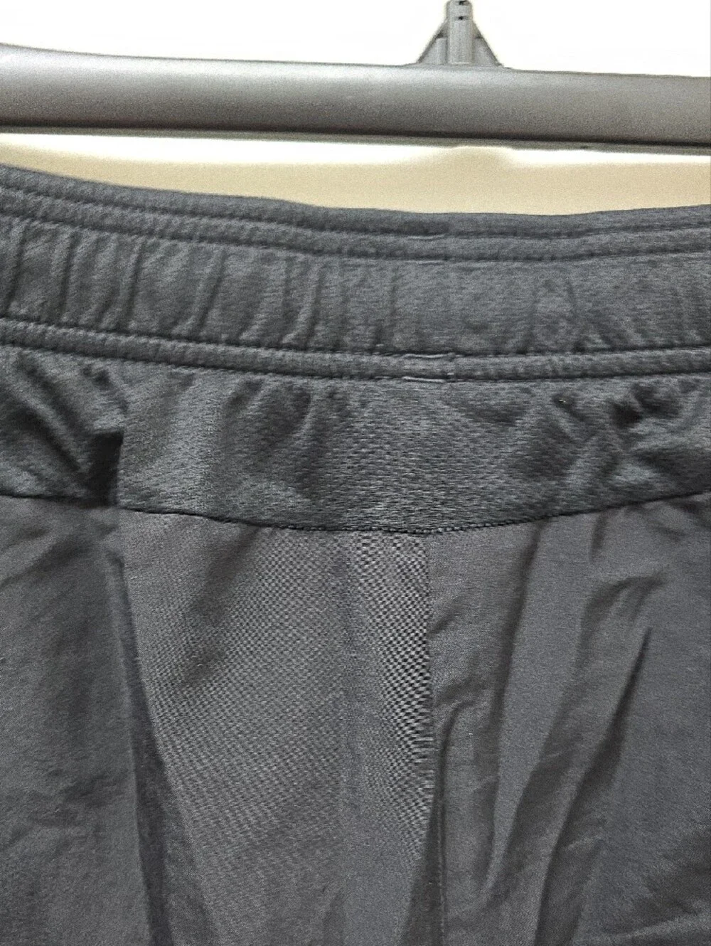 Adidas Black Men's Athletic Shorts with Elastic Waistband - Size 2XL